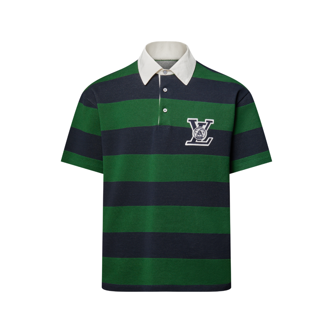 トップス Louis Vuitton knit polo shirt Camisa Polo de Manga Curta com Listras - Ready-to-Wear | LOUIS